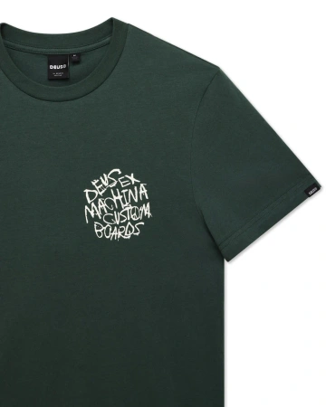 Koszulka DEUS EX MACHINA Scrambler /Hunter Green @DMF251238A-HNG