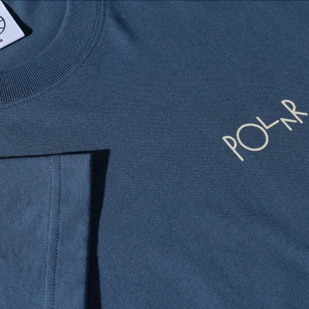 Koszulka POLAR Contrast Stroke Logo / Grey Blue @PSC-SP26-14