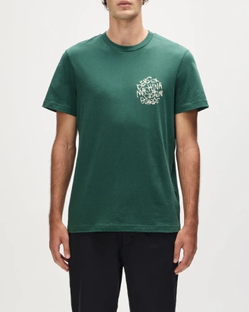 Koszulka DEUS EX MACHINA Scrambler /Hunter Green @DMF251238A-HNG