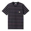 Koszulka CARHARTT'FA22 M Merrick_Pocket /Merrick_Stripe/Soot/Artichoke @I030785-0YPXX