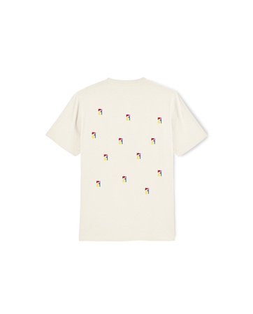 Koszulka POETIC COLLECTIVE Multi Logo /Off White @PC-TS-MULGO-OFW