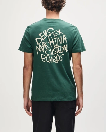 Koszulka DEUS EX MACHINA Scrambler /Hunter Green @DMF251238A-HNG