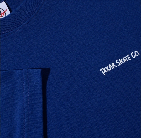Koszulka POLAR Contrast Doodle Ultramarine/White